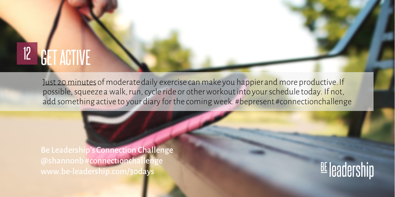 Day 12 Connection Challenge: Get Active