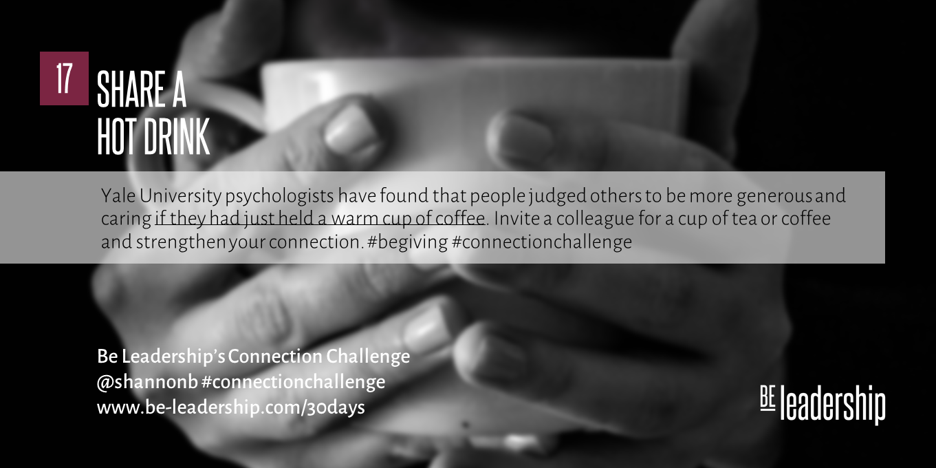 Day 17 Connection Challenge: Share a Hot Drink