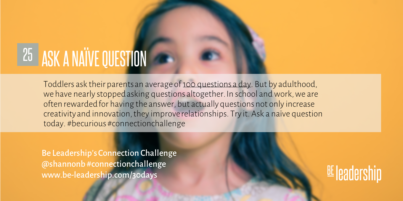 Day 25 Connection Challenge: Ask a Naive Question